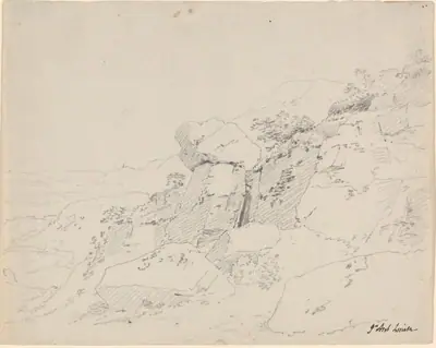 Glacial Boulders at the Edge of a Mountain