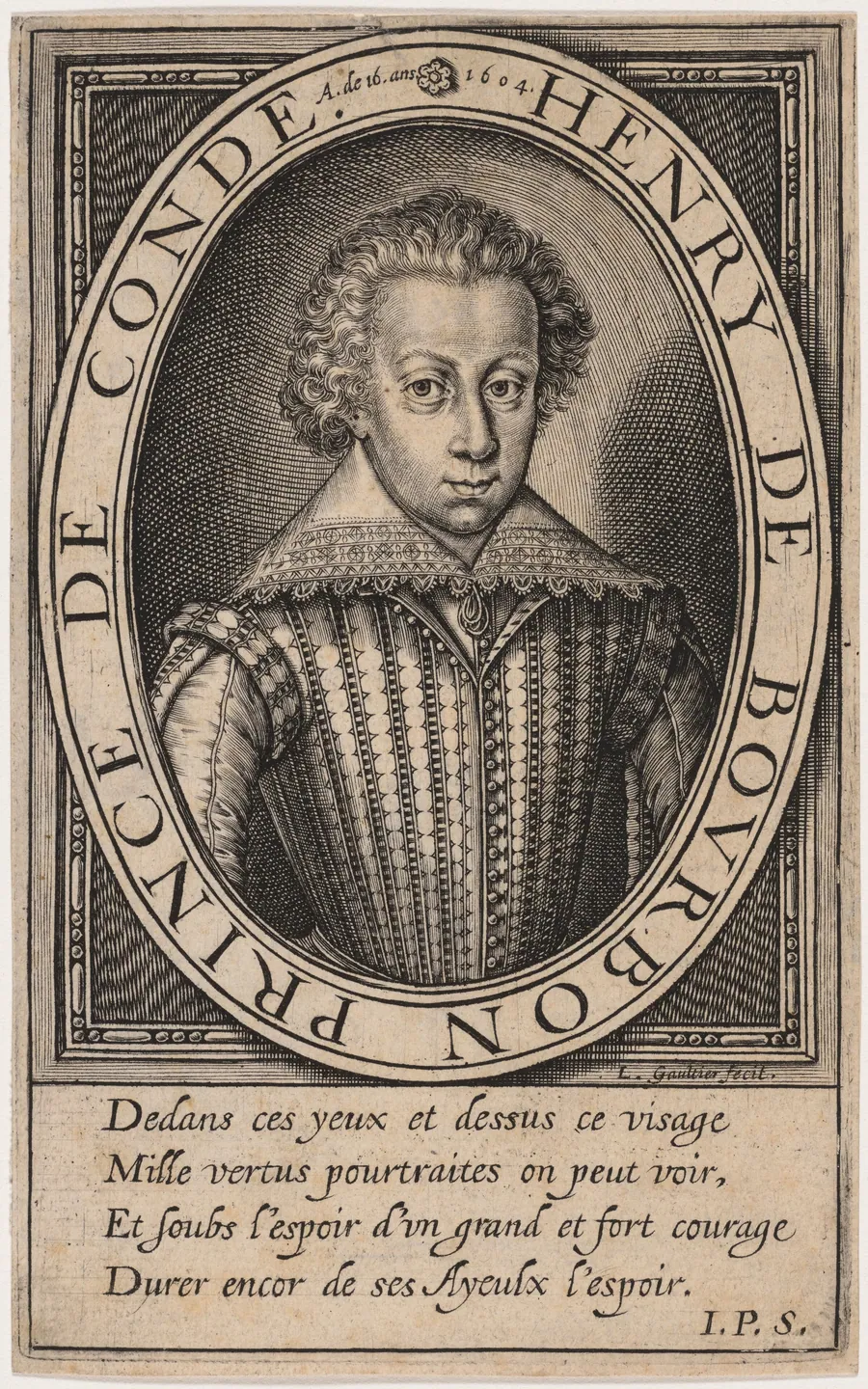 Henry II de Bourbon, Prince de Conde by Léonard Gaultier