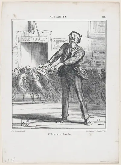 This is my "bullet," from 'News of the day,' published in "Le Charivari"
