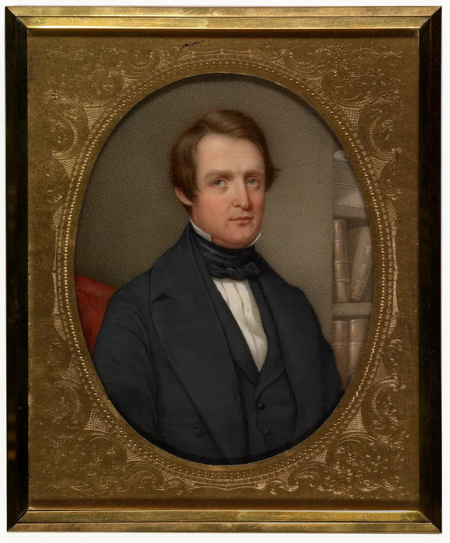 Portrait of a Gentleman by Henry Brintnell Bounetheau, born Charleston, SC 1797-died Charleston, SC 1877