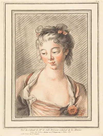 Bust of a Young Woman Looking Down
