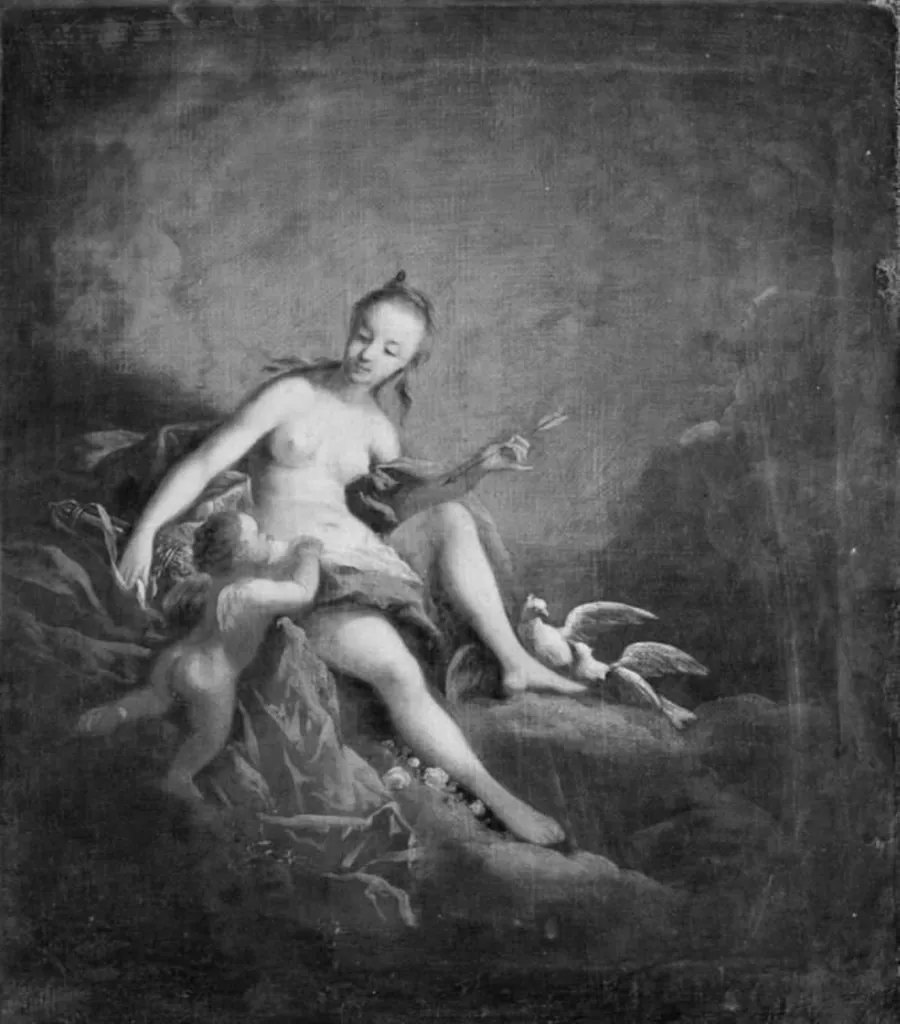 Venus og Cupido by Johann Heinrich Tischbein (I)