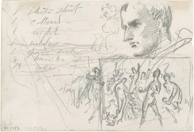 Napoleonic Head and Judgment of Paris [verso]