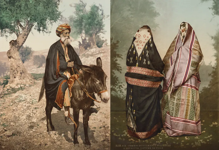 Femmes musulmanes Syriennes à Beyrouth, Costume de Ville by Félix Bonfils