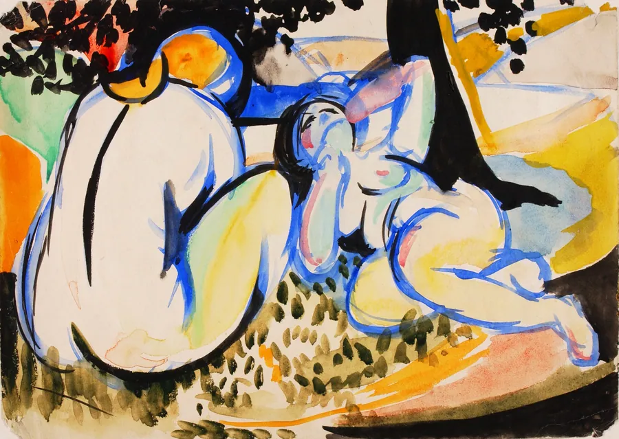 Nudes by H. Lyman Saÿen, born Philadelphia, PA 1875-died Philadelphia, PA 1918