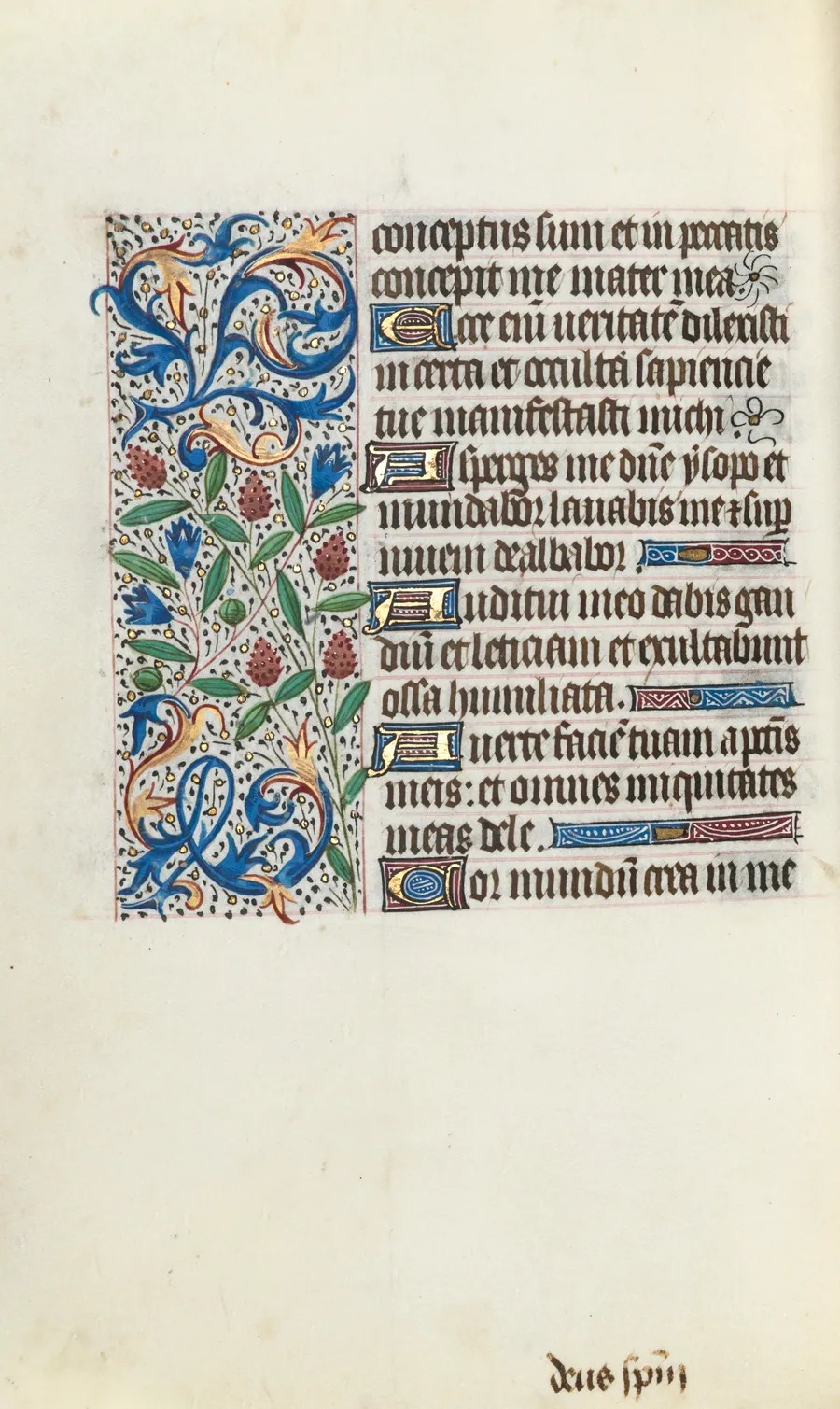 Book of Hours (Use of Rouen): fol. 134v by Master of the Geneva Latini