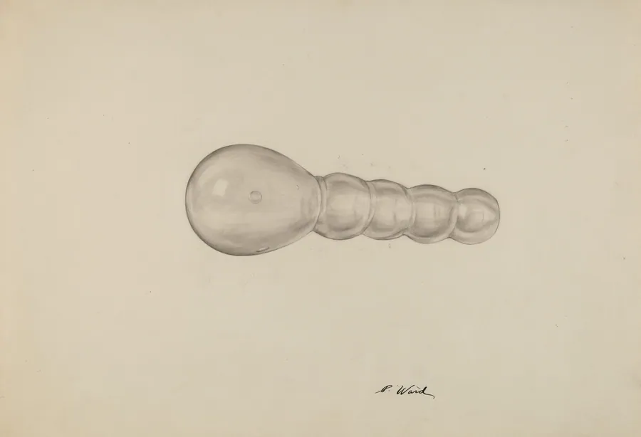 Glass Darning Ball by Paul Ward