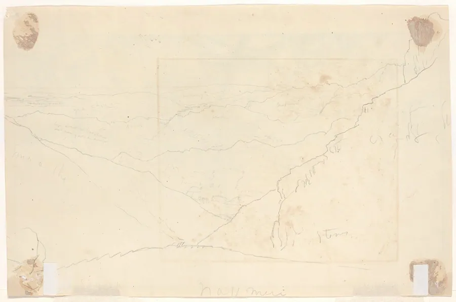 Mountain Landscape [verso] by Thomas Cole