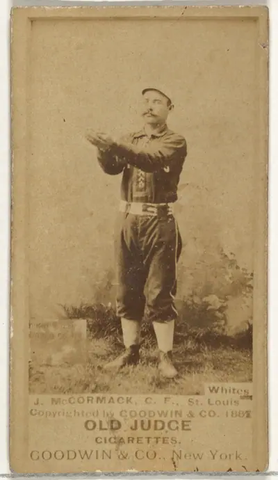 McCormack, Center Field, St. Louis Whites, from the Old Judge series (N172) for Old Judge Cigarettes
