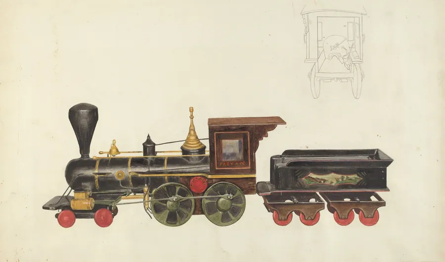 Toy Locomotive by Alice Stearns