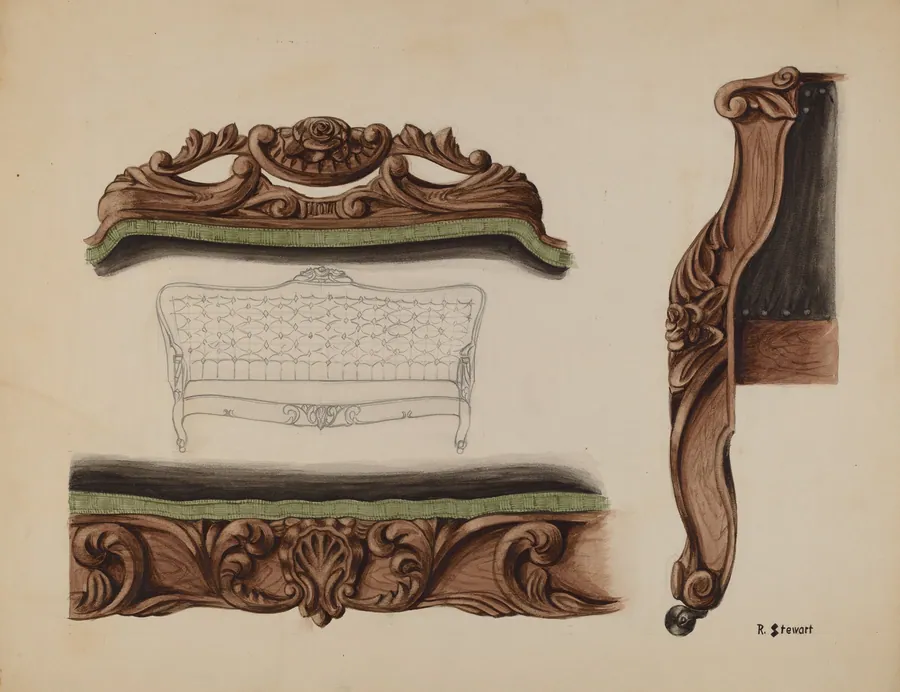 Carvings of a Sofa by Robert Stewart
