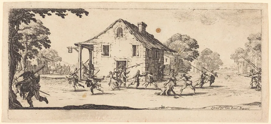 Scene of Pillage by Jacques Callot