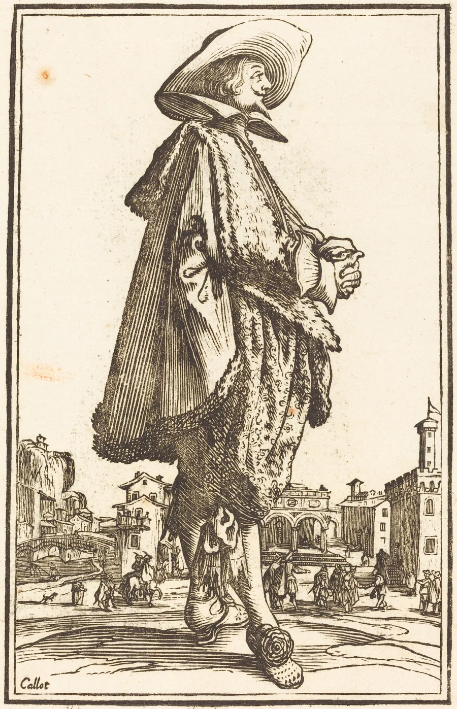 Noble Man with Folded Hands by French 17th Century