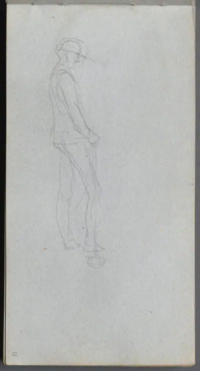Sketchbook, page 11: Figure in Profile
