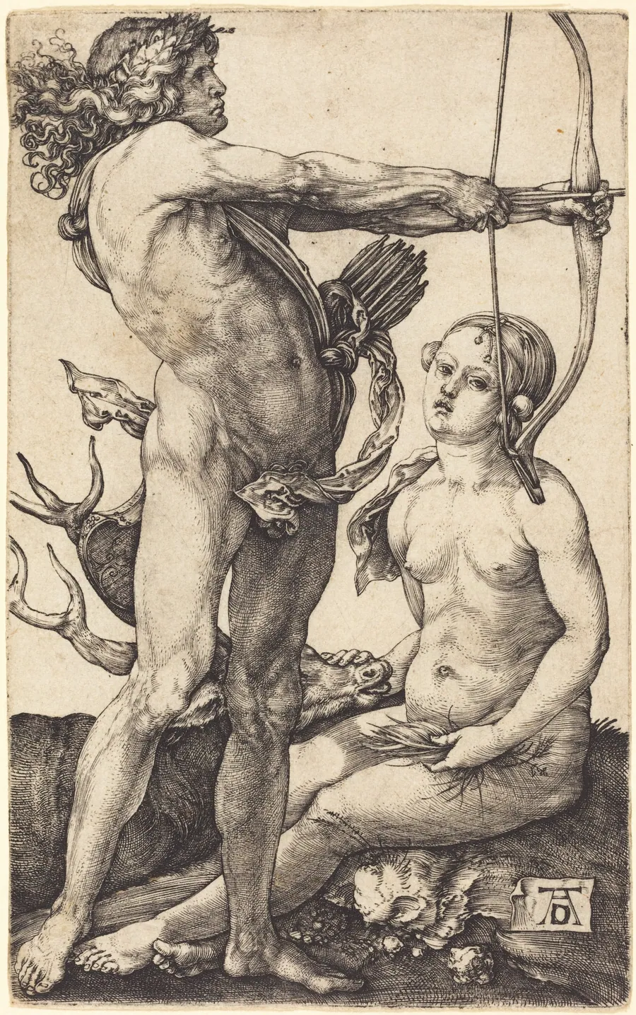 Apollo and Diana by Albrecht Dürer