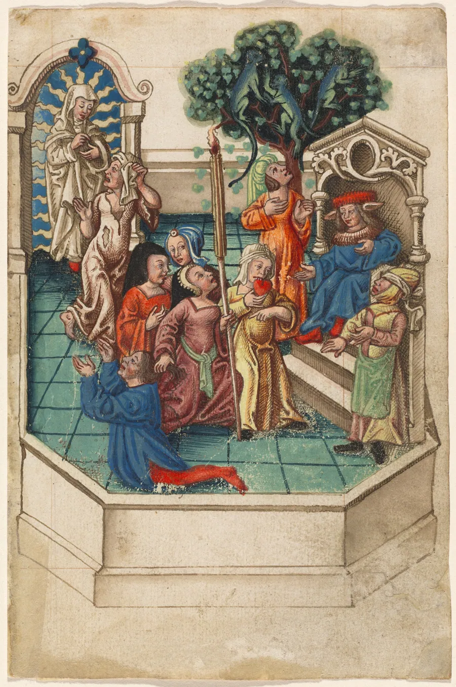 The Calumny of Apelles [fol. 6 recto] by French early 16th Century