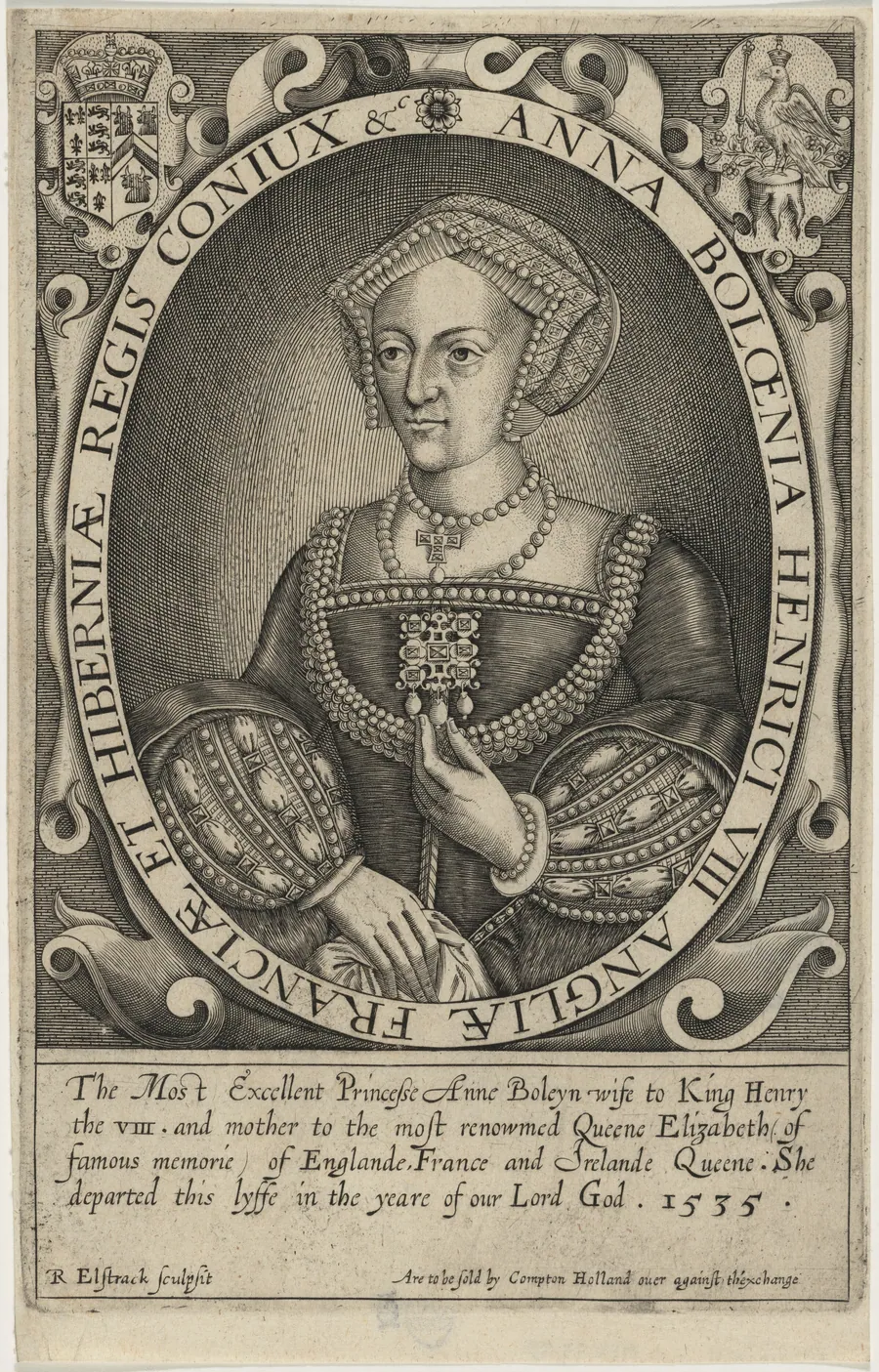 Anne Boleyn by Renold Elstrack