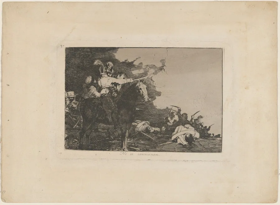 No se convienen (They Do Not Agree) by Francisco Goya