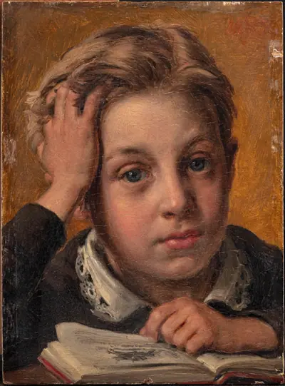 Kunstnerens søn, Holger, i hans tiende år