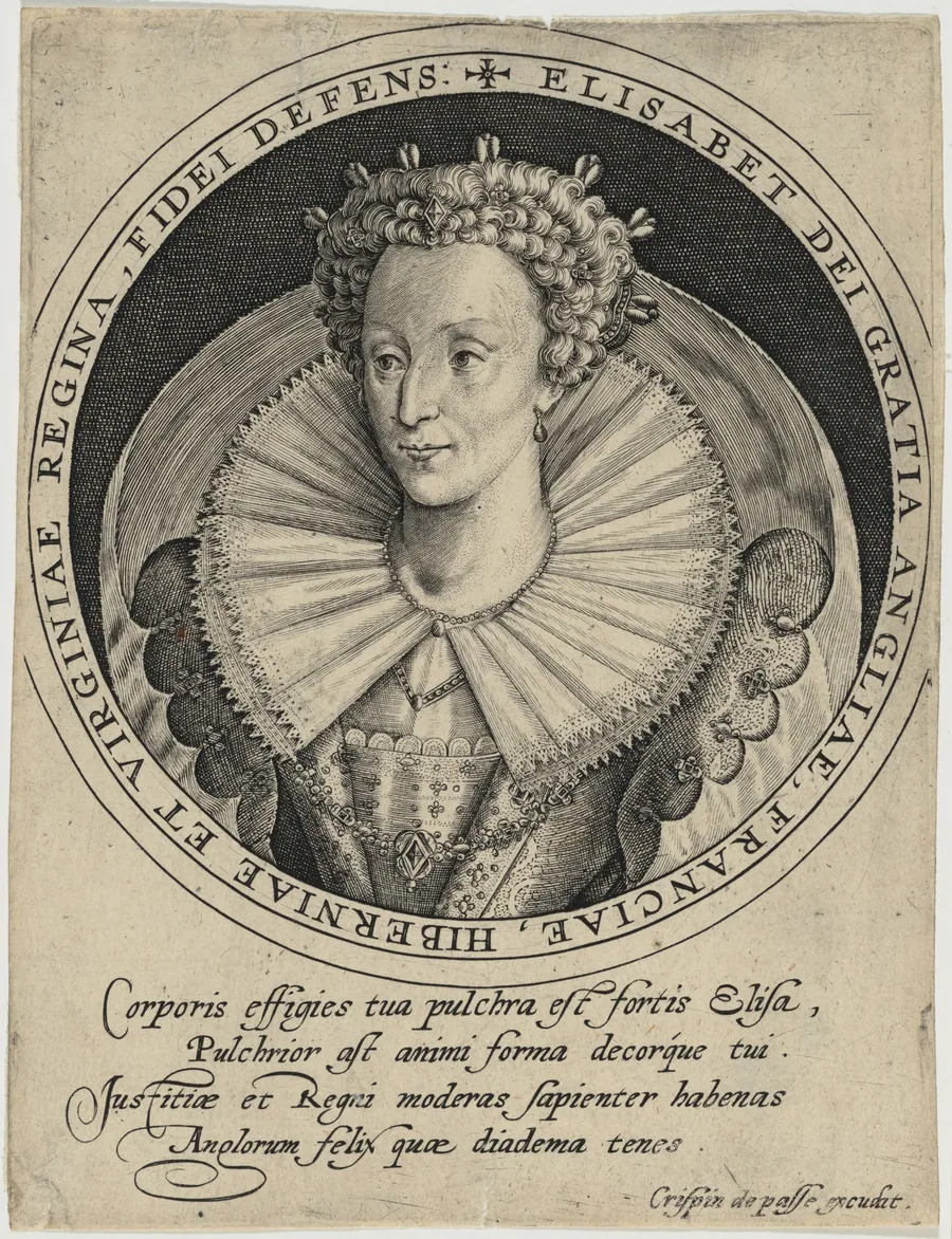 Elizabeth, Queen of England by Crispijn van de Passe I