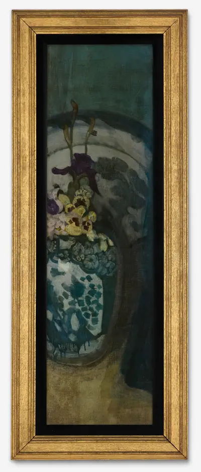 The Blue Girl (fragment): Purple and Blue