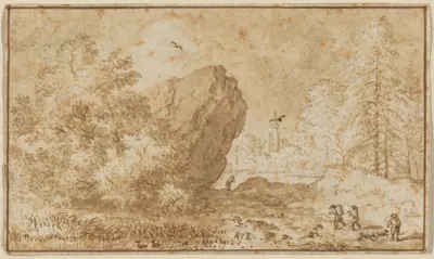 Landscape with Large Rock