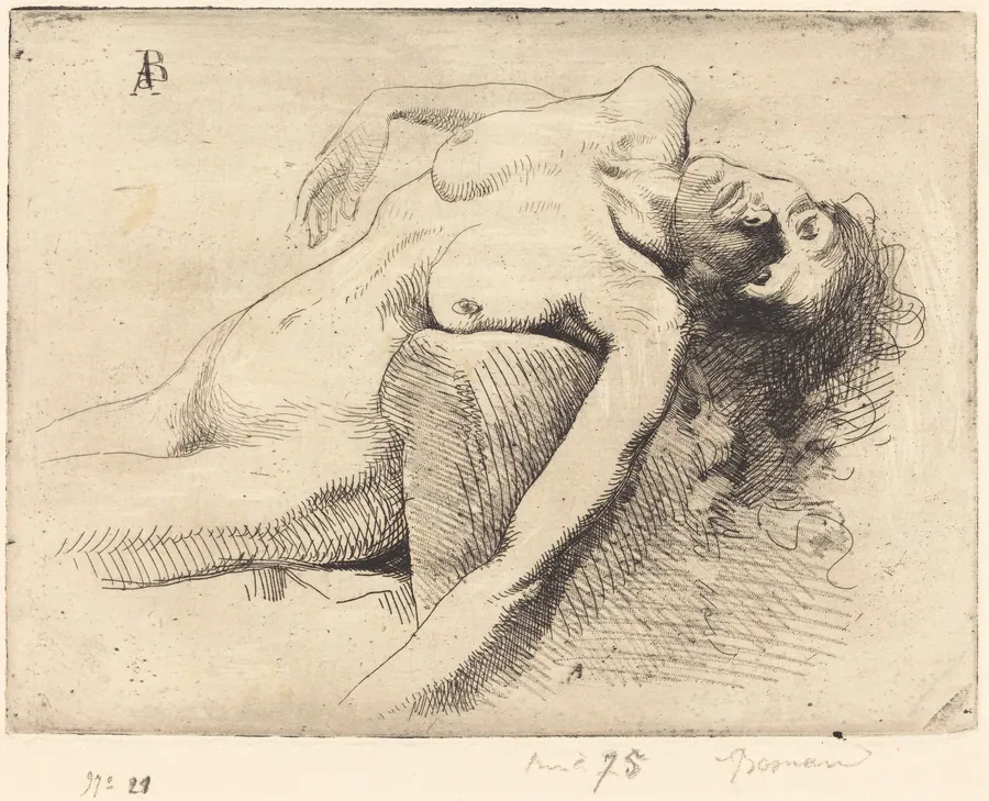Dying Woman (La Mourante) by Albert Besnard