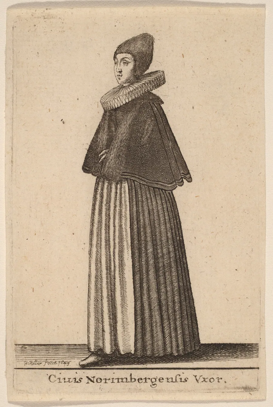 Ciuis Norimbergensis Vxor by Wenceslaus Hollar