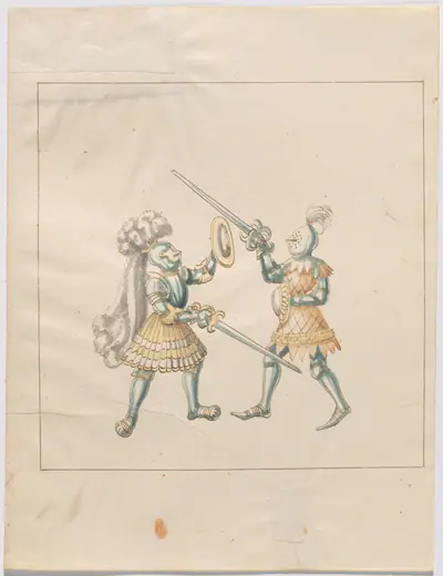 Foot Combat with Swords and Buckler Shields