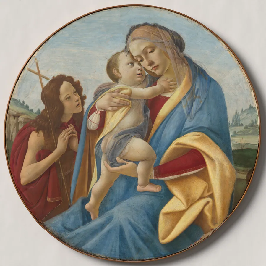 Virgin and Child with the Young Saint John the Baptist by Sandro Botticelli
