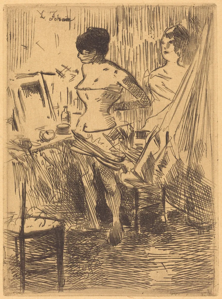 Danseuses dans leur loge (Dancers in Their Dressing Room) by Jean-Louis Forain