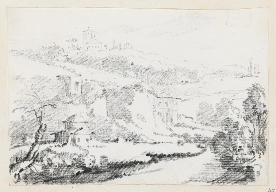 Landscape in the Alban Hills by Joseph-Marie Vien