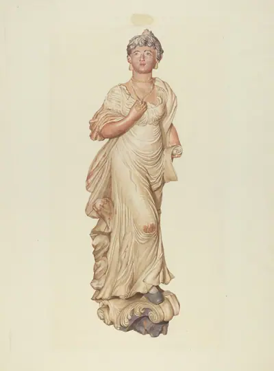 Figurehead from the Sloop "Postmaster"