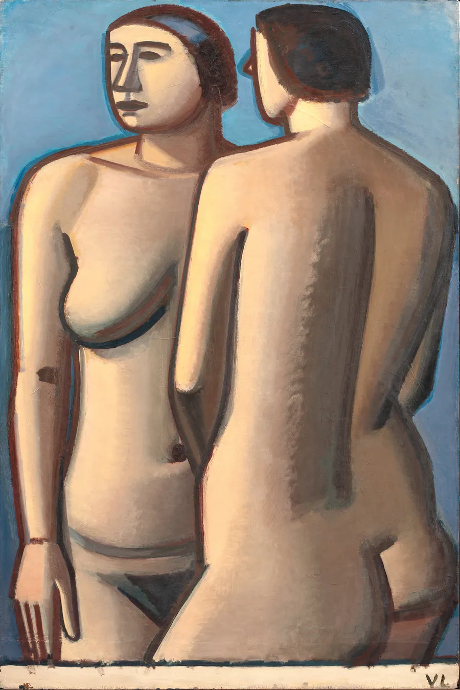 To stående modeller by Vilhelm Lundstrøm