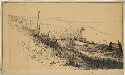 A Road in the Hills Near Dordrecht