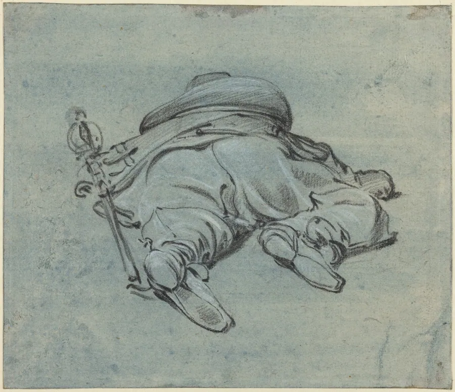 A Cavalier Lying on the Ground by Jan Both