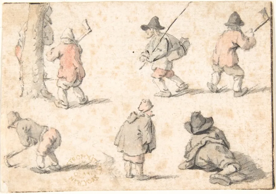 Studies of Peasants by Herman Saftleven II