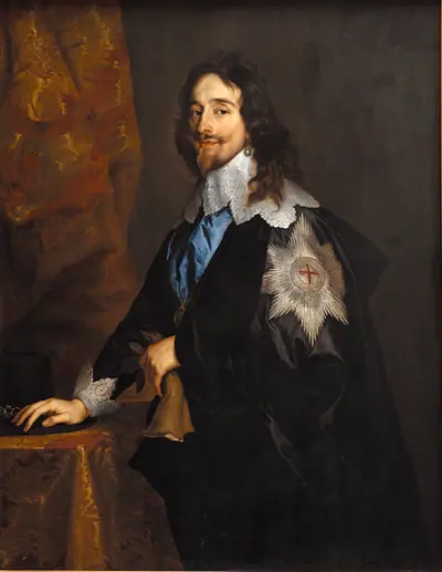 Portræt af kong Carl den første af England