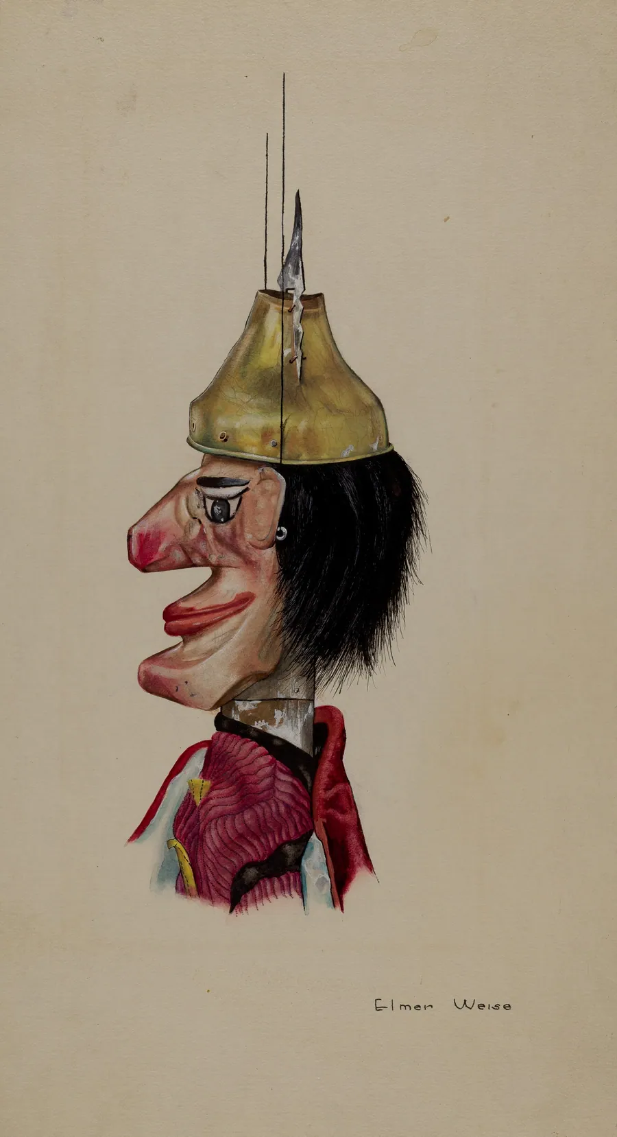 "King Saul" Marionette by Elmer Weise