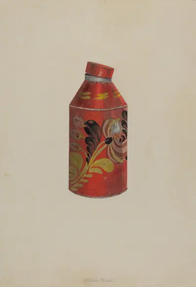 Toleware Tea Caddy