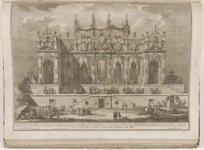 The Seconda Macchina for the Chinea of 1764: A Magnificent Gallery Illuminated at Night