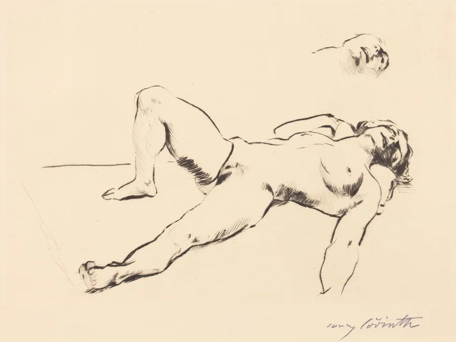 Liegender Weiblicher Akt II (Reclining Female Nude II ) by Lovis Corinth