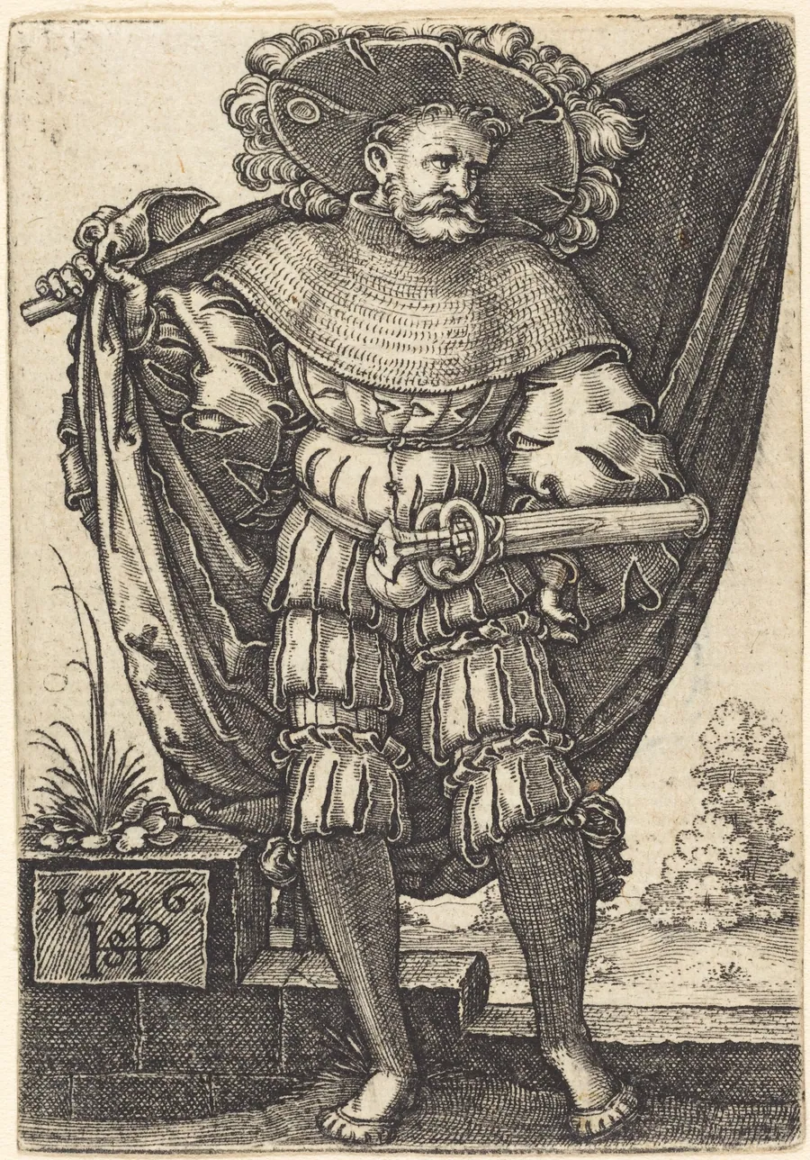 Standard Bearer by Sebald Beham