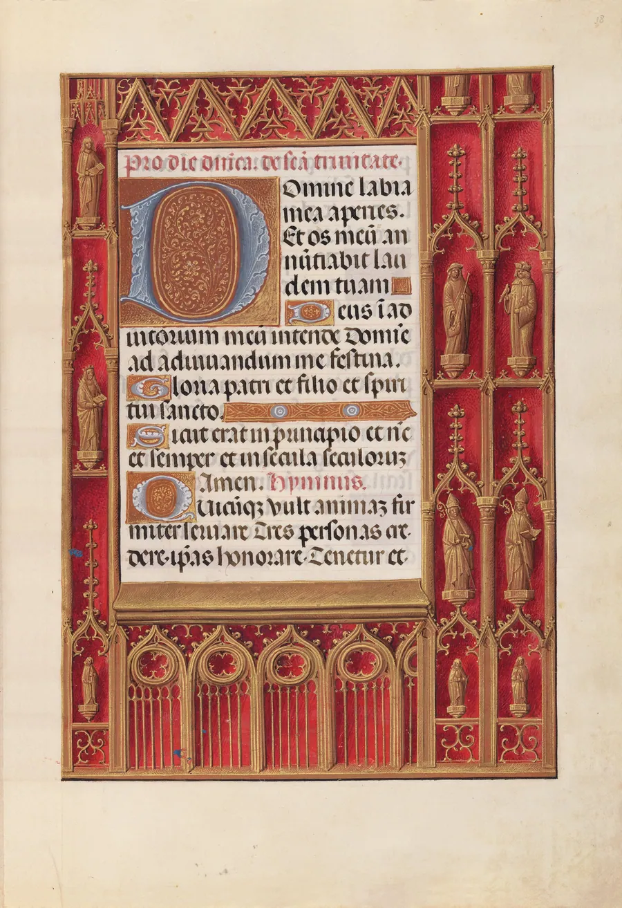 Hours of Queen Isabella the Catholic, Queen of Spain:  Fol. 18r by Master of the First Prayerbook of Maximillian