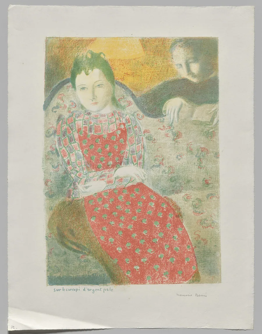 On the Pale Silver Sofa by Maurice Denis