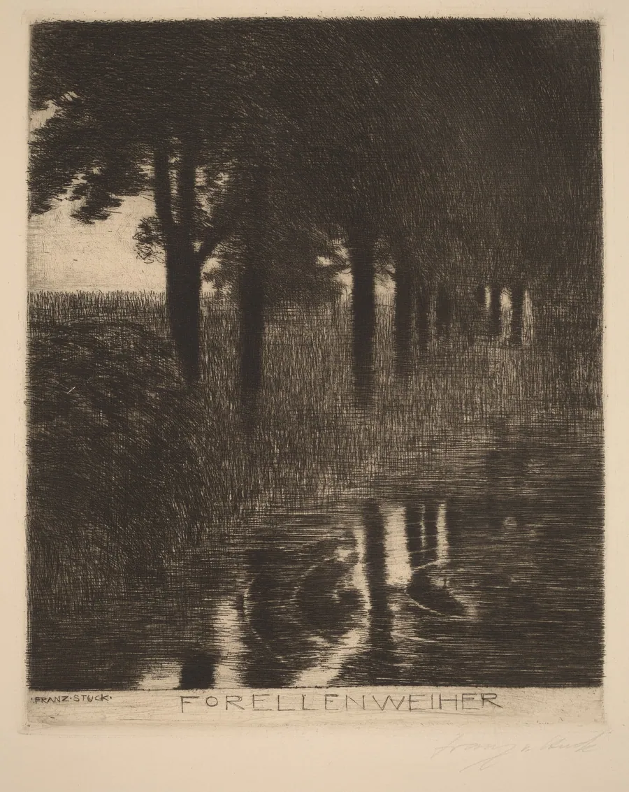 Forellenweiher (Trout Pond) by Franz von Stuck