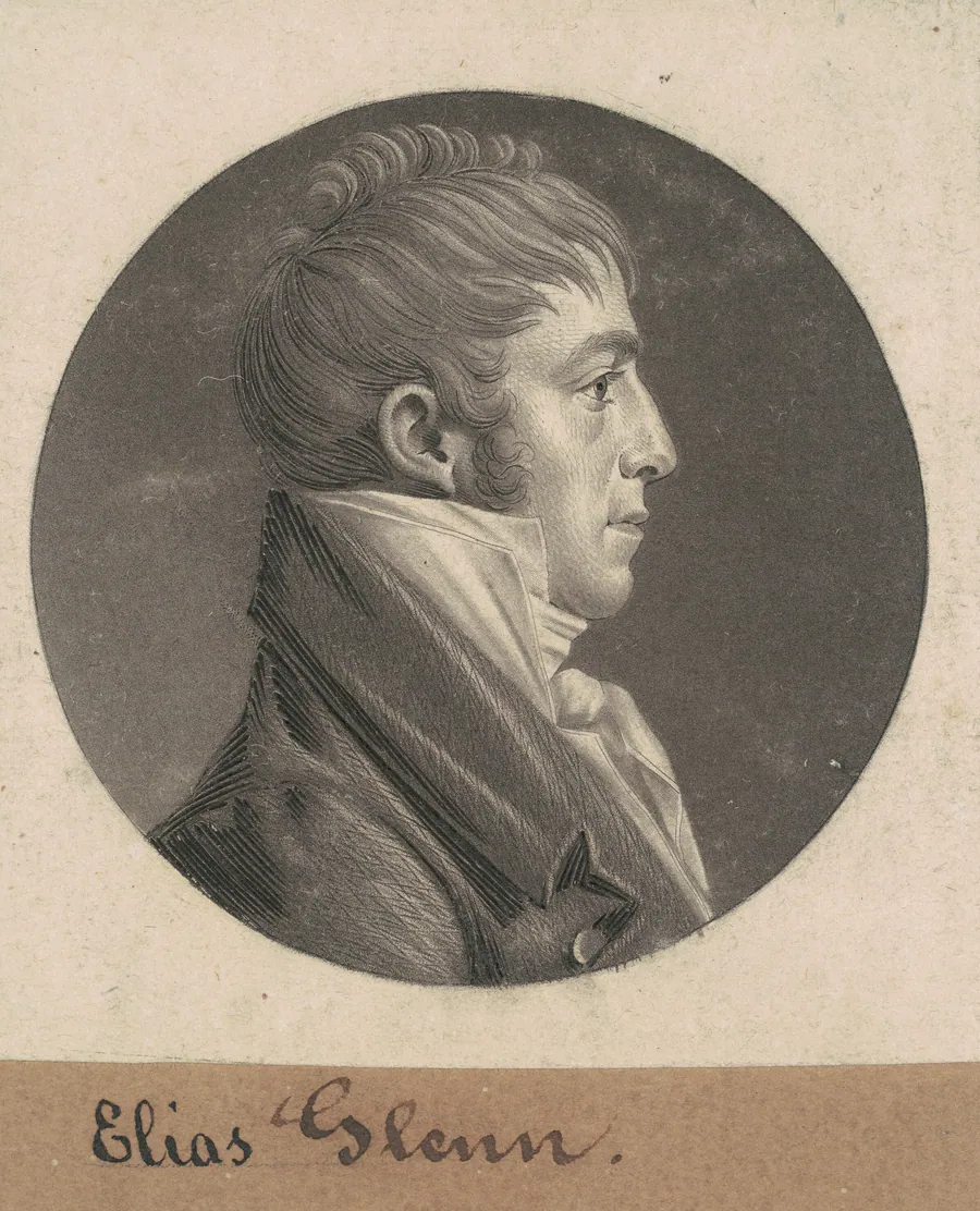 Elias Glenn by Charles B. J. Févret de Saint-Mémin