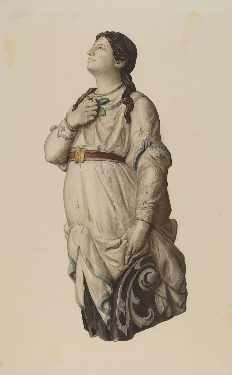 Figurehead from "Julia Lawrence" by Rosamond P. Gray