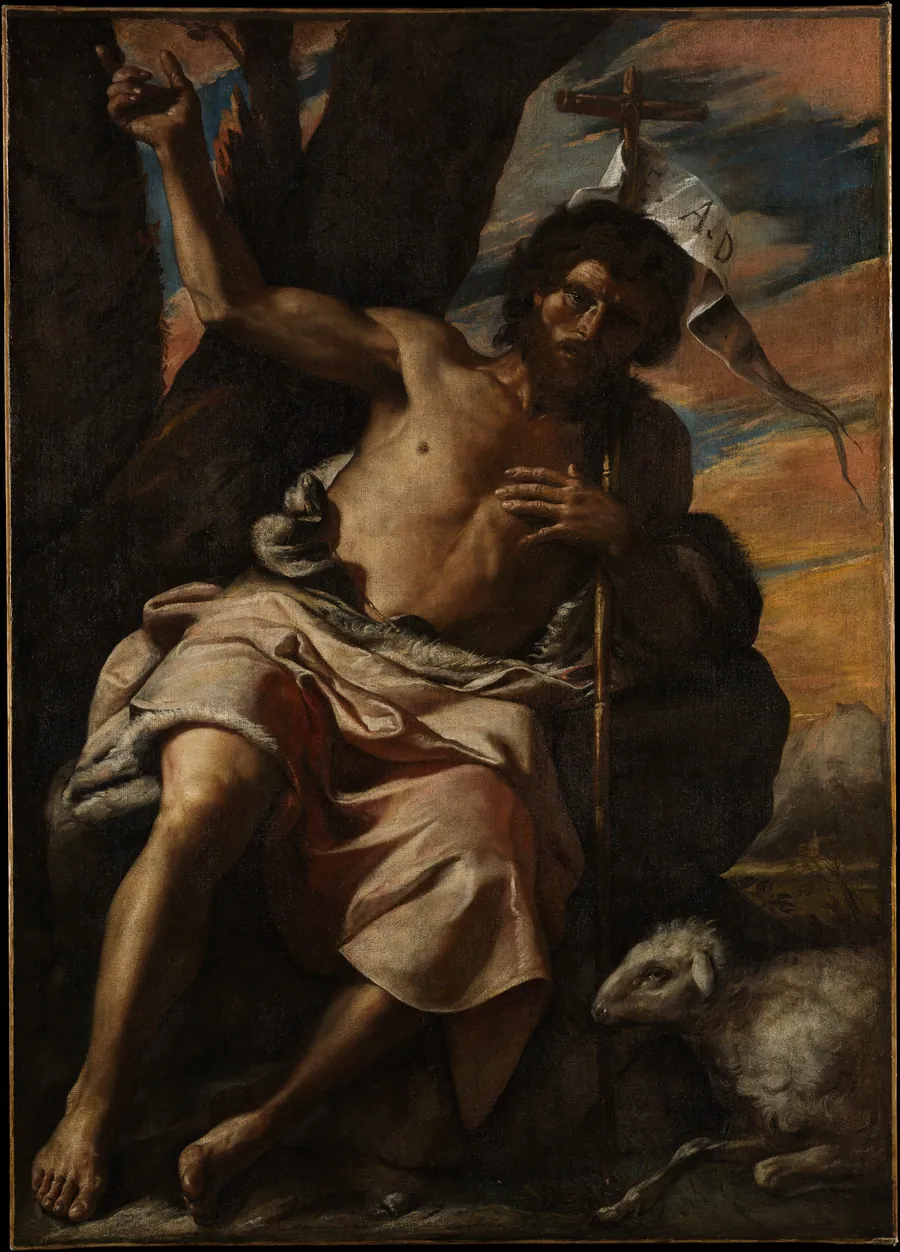 Saint John the Baptist Preaching by Mattia Preti (Il Cavalier Calabrese)