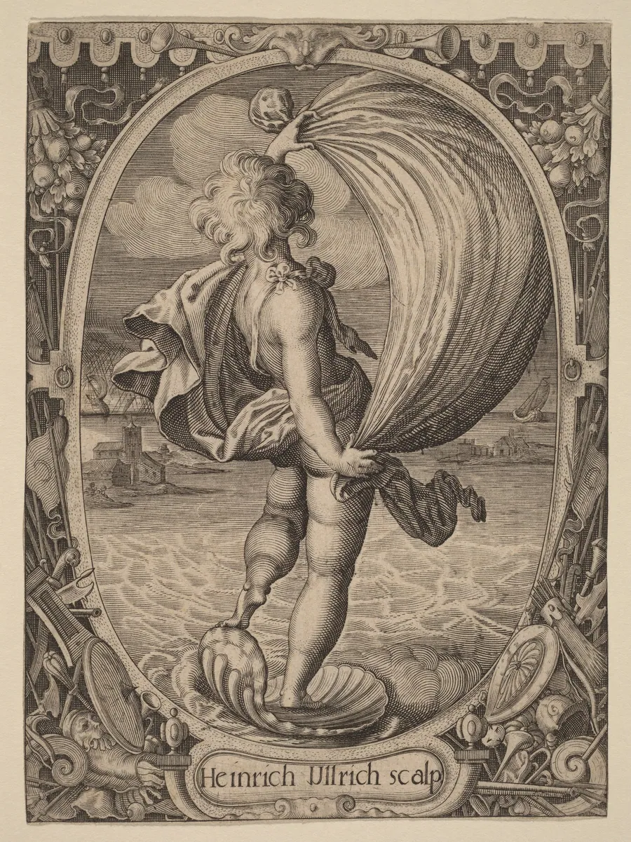 Aiolos, Personification of Wind by Heinrich Ulrich